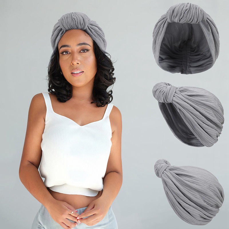 Mũ Turban Thắt Nút Cỡ Lớn Phong Cách Hồi Giáo Cho Nữ