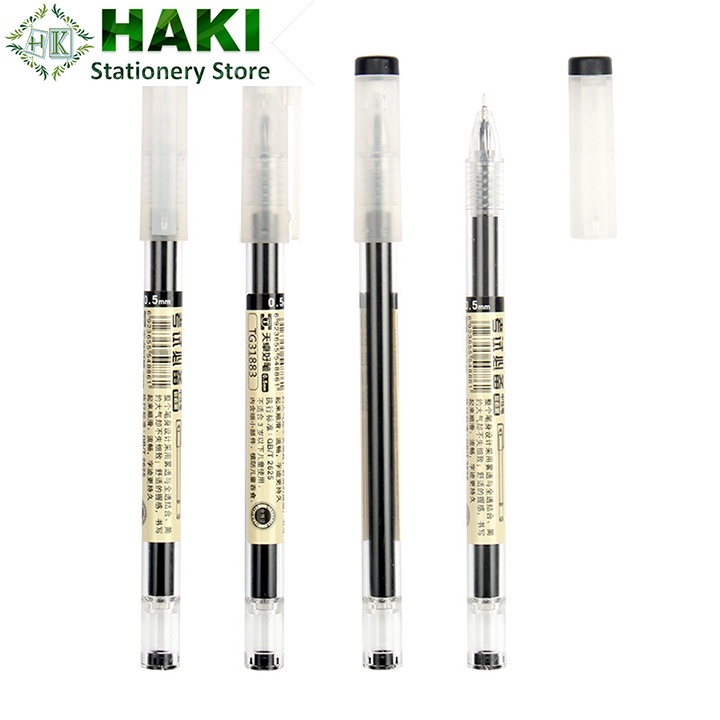 Bút Muji HAKI bản dupe bút gel đen xanh đỏ viết đều mực phụ kiện văn phòng phẩm (1 chiếc) B50