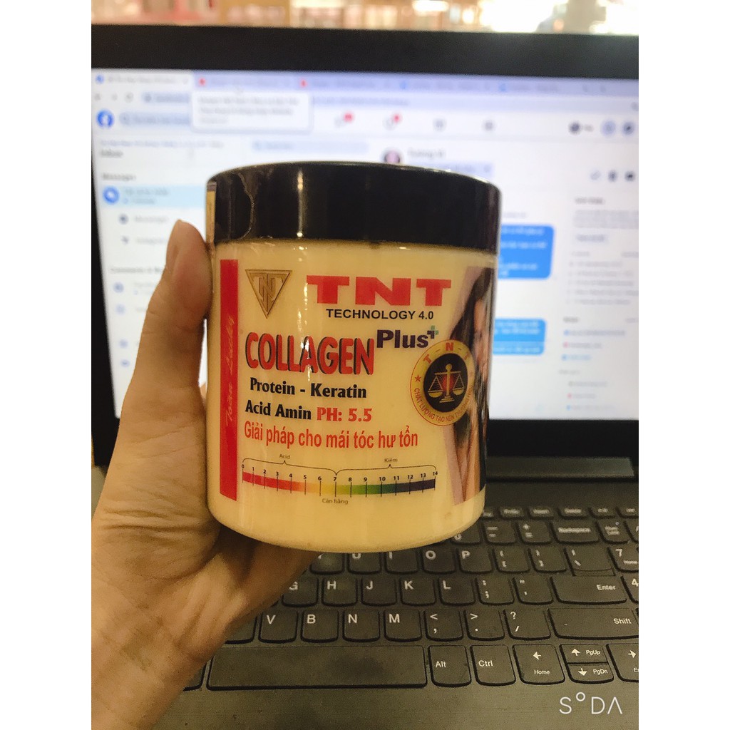 Colagen men sống siêu phục hồi tóc hư tổng TNT mẫu mới 568ml
