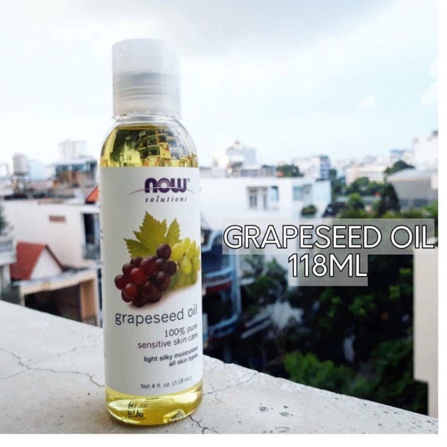 (Date: 10/2021) Tinh Dầu Hạt Nho Now Grapeseed Oil