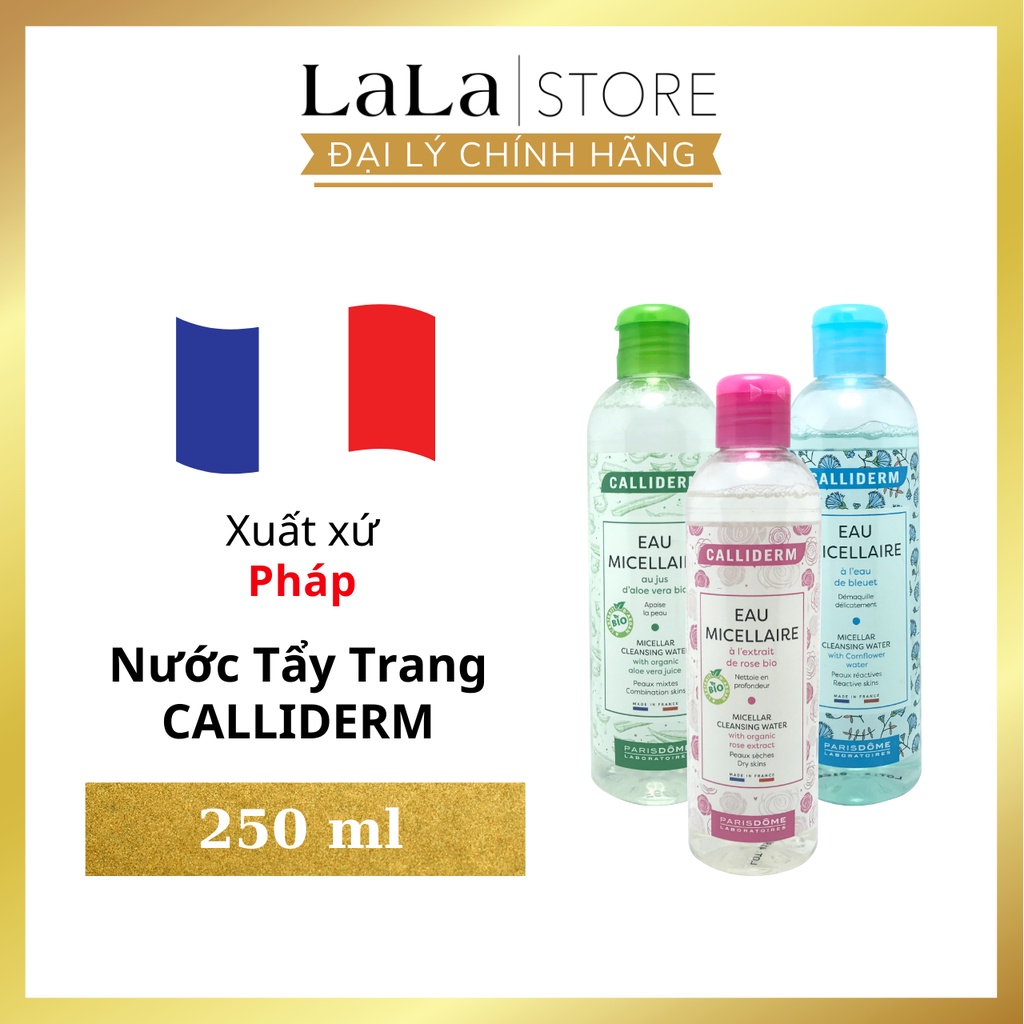 Nước tẩy trang Calliderm Eau Micellaire Pháp 250ml