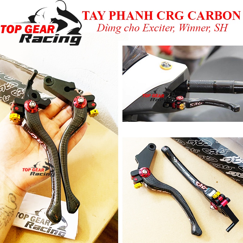 Tay Phanh Tay Thắng CRG Carbon Fiber Siêu Nhẹ Exciter, Winner, SH Giá 1 Đôi