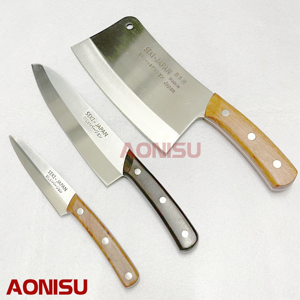Dao Chặt Xương SEKI Nhật Bản Chính Hãng - Dao Chặt Gà JAPAN Nhà Bếp Cao Cấp- Dụng Cụ Làm Bếp AONISU