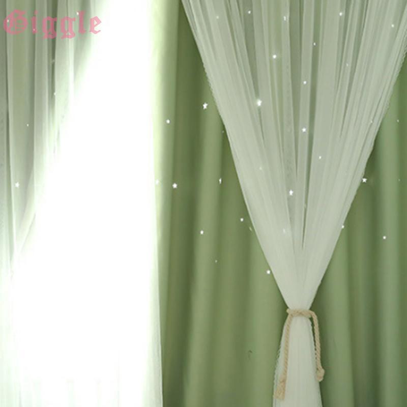 Rèm 2 lớp họa tiết lấp lánh