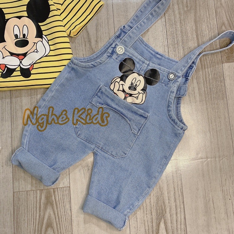 Quần yếm cho bé ♥️ set yếm mickey bé trai ♥️ set yếm bé gái ♥️ quần áo trẻ em ♥️ bộ quảng châu