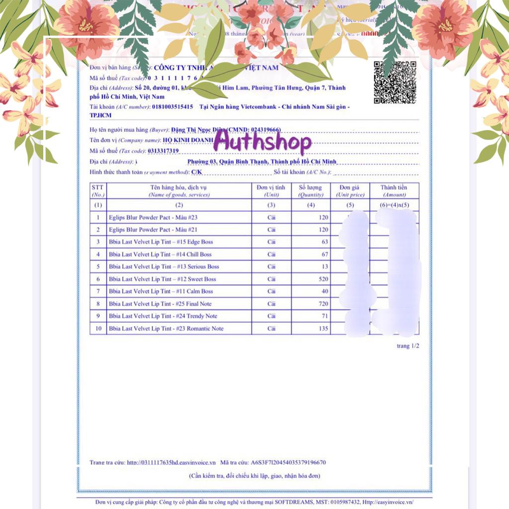 [FULLVER] Son Kem Bbia Last Velvet Lip Tint | BigBuy360 - bigbuy360.vn