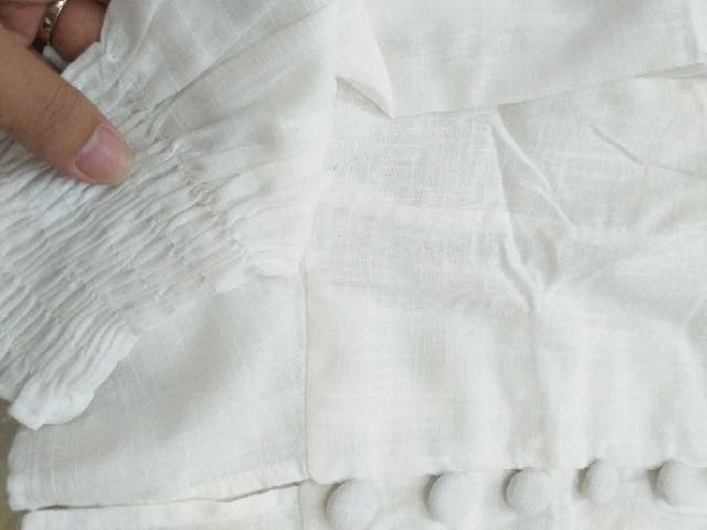 Áo nút bọc peplum (có ảnh thật)