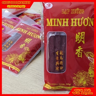 Lạp xưởng minh hương món ăn đặc sản vùng châu đốc loại đặc biệt gói 500gr