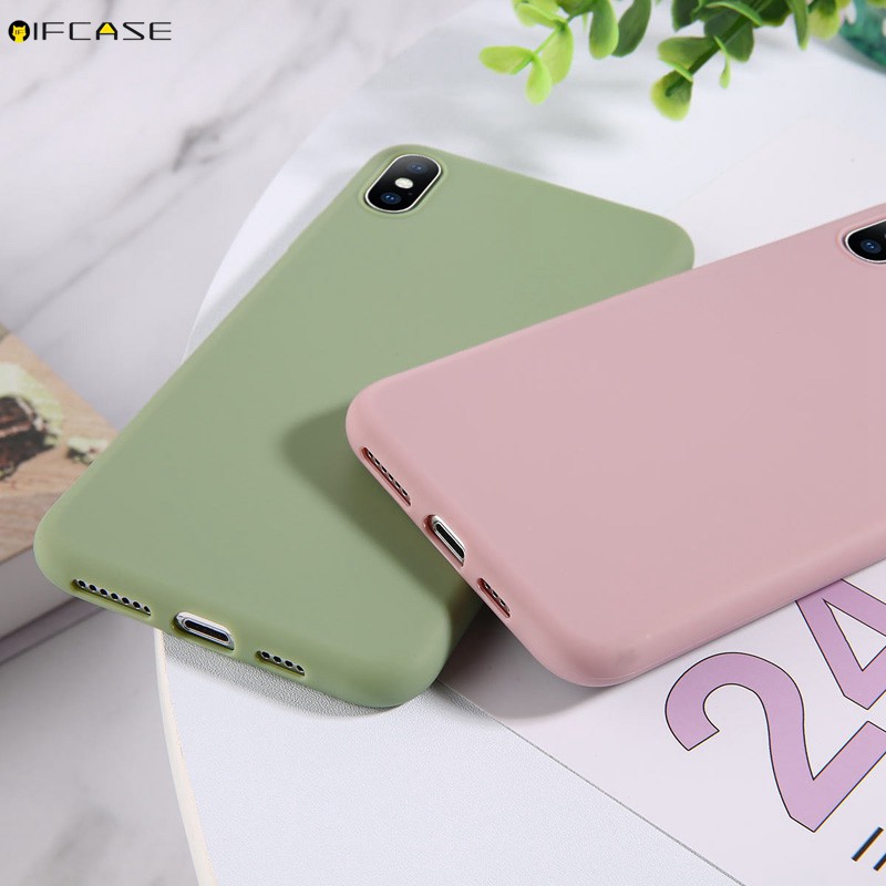 Xiaomi Mi 9 SE 9T Pro Pocophone F1 Phone Case Candy Color Colorful Plain Matte Fresh Simple Cute Solid Color Soft Silicone TPU Case Cover