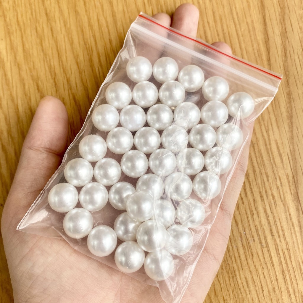 Hạt ngọc trai 6mm, 8mm, 10mm, 12mm 100gr