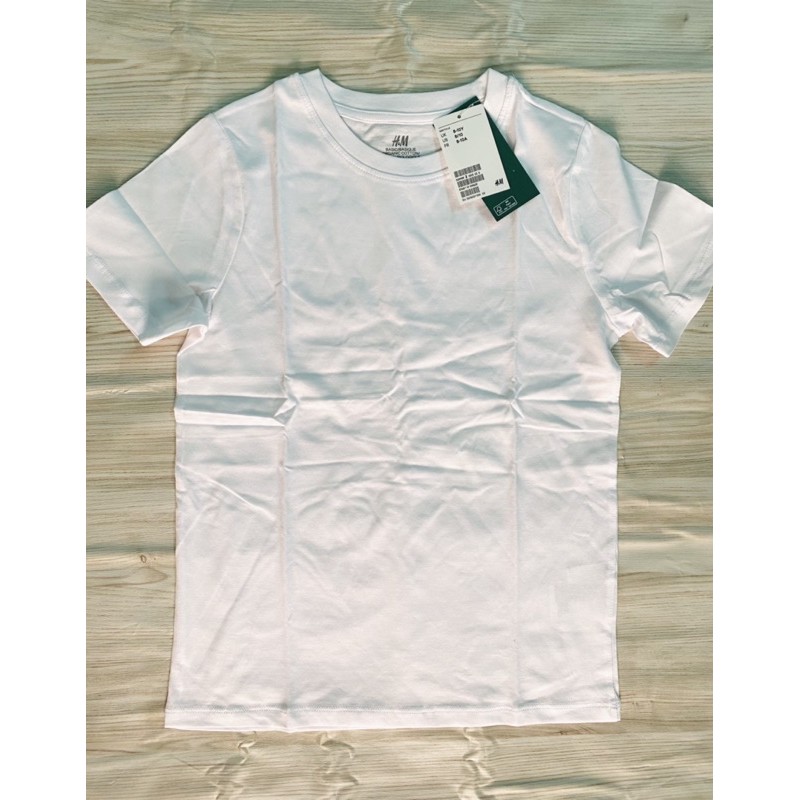 Áo phông trắng H&M 8-10Y