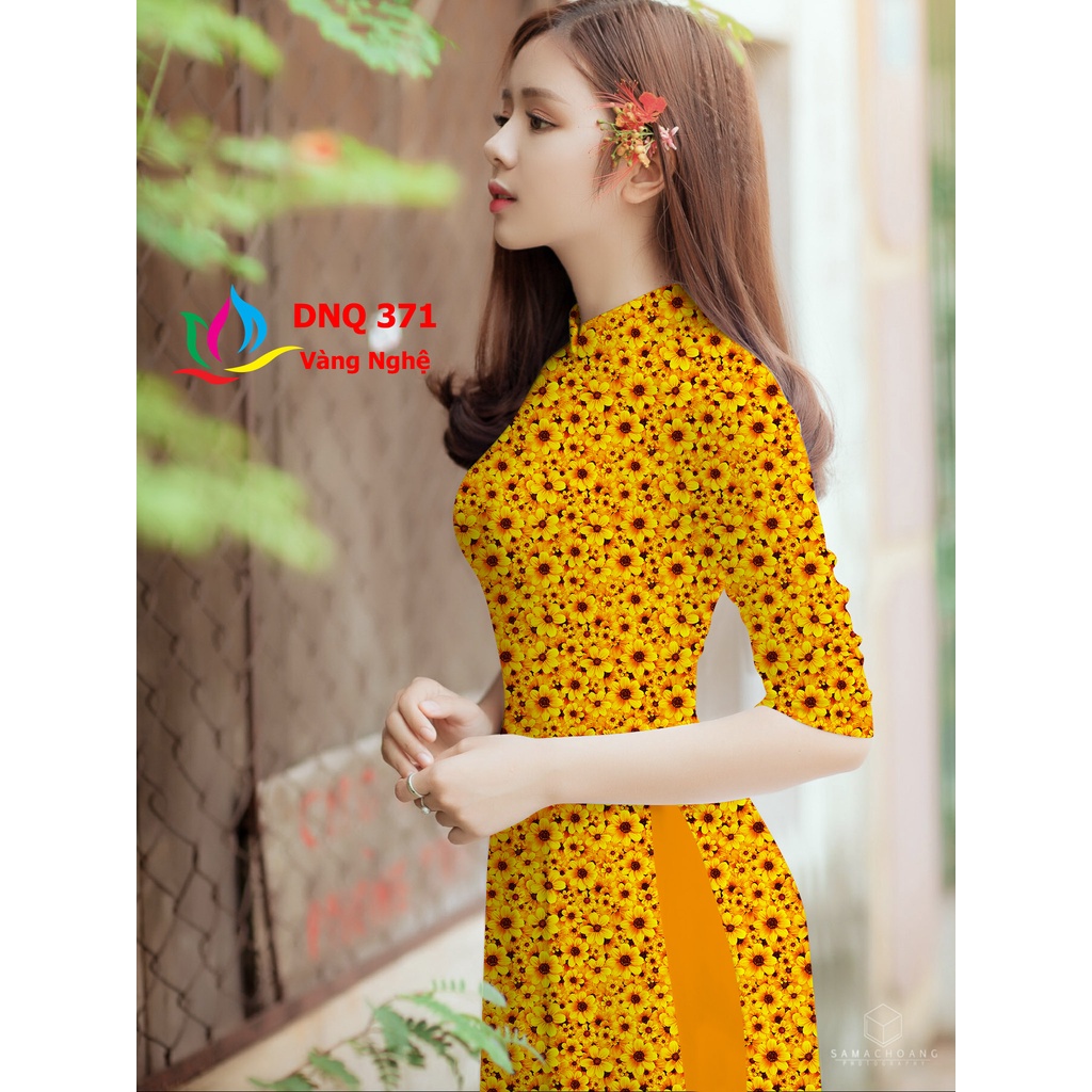 VẢI ÁO DÀI HOA NHÍ