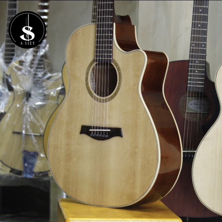 Đàn guitar acoustic gỗ thịt, có ty mã ES140 cho người mới tập chính hãng S Việt