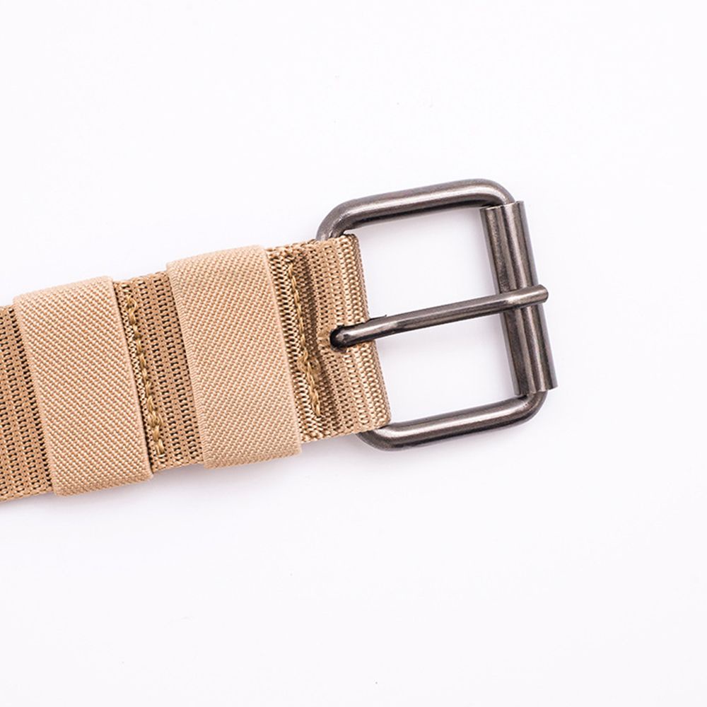 Thắt lưng bằng vải canvas màu trơn thiết kế đơn giản thời trang cho nam