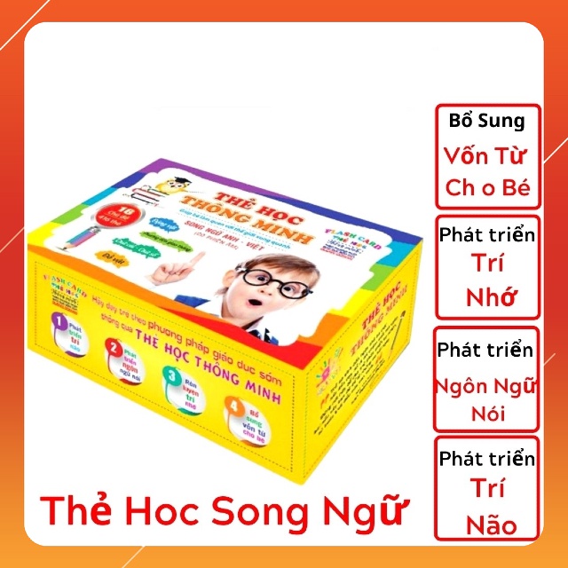BỘ THẺ HỌC THÔNG MINH 16 CHỦ ĐỀ CHO BÉ