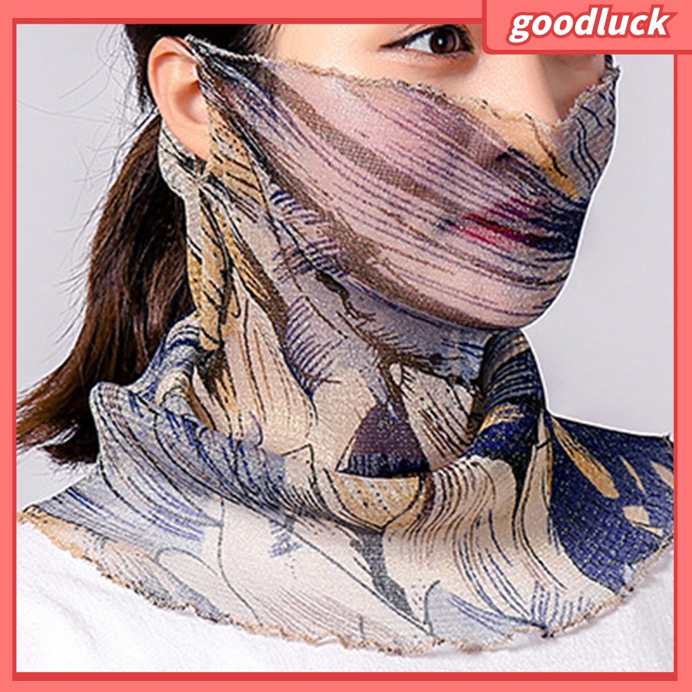 Khăn Choàng Đầu Họa Tiết Hoa Lá Thời Trang Cho Nữ