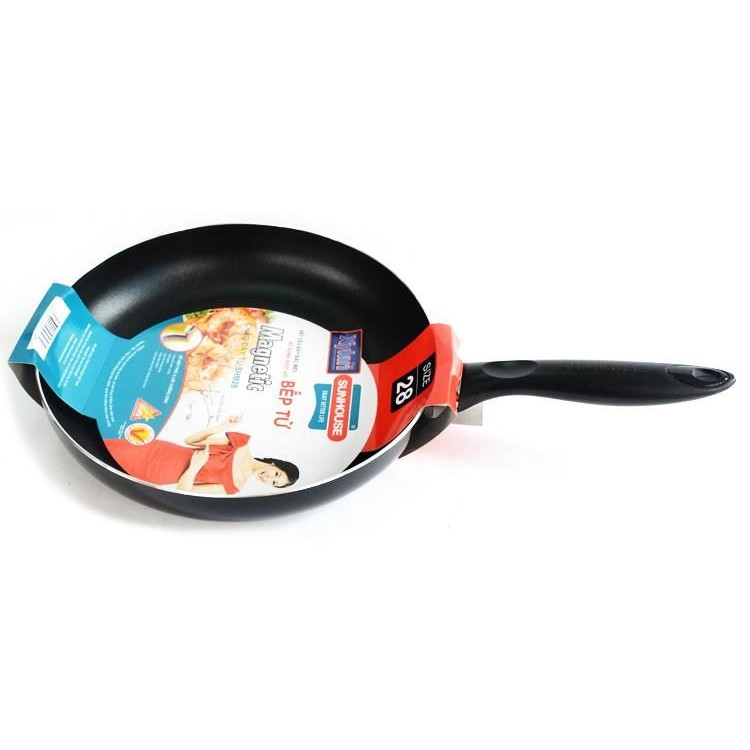 [ HÀNG CHÍNH HÃNG ] Chảo Đáy Từ Sunhouse Magnetic Pan SHM18 Dùng Mọi Bếp - Chính Hãng (18cm)