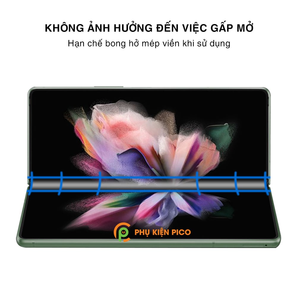 Dán màn hình Samsung Z Fold 3 / Fold 4 /  Fold 2 full màn hình chính dẻo trong suốt - Dán dẻo Samsung Galaxy Z Fold 3