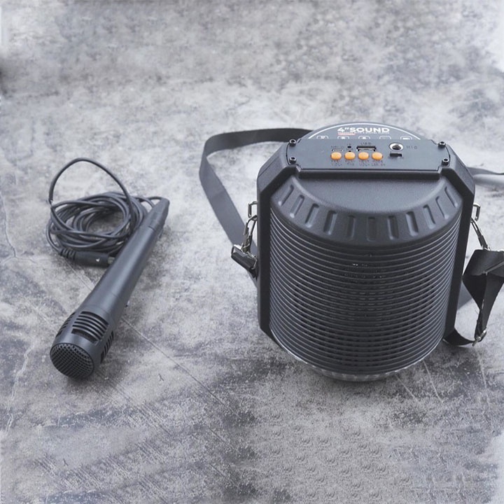 Loa Karaoke Bluetooth Mini ALP-401, Giá Rẻ, Âm Thanh Sống Động Kèm Theo Đèn Led Khi Nghe Nhạc