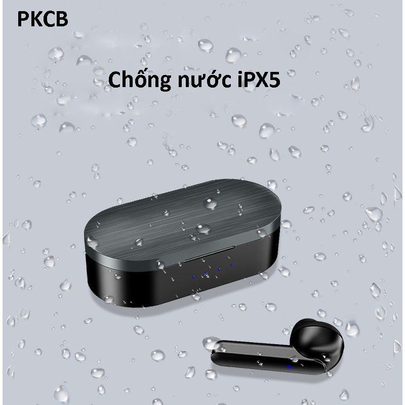 Tai Nghe True Wireless Bluetooth cảm ứng PKCB - Hàng chính hãng