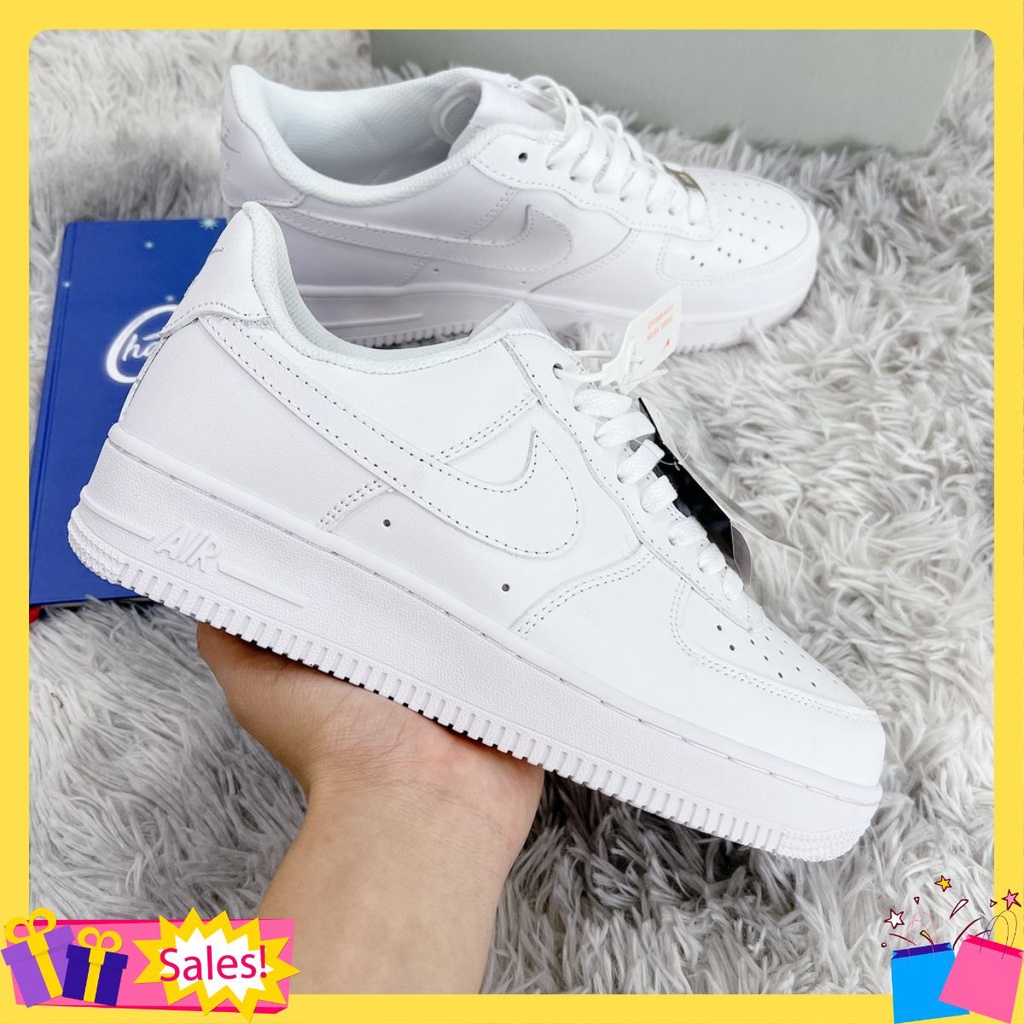 Giày_NIKE AF1 Nữ Air Force 1, Giày NIKE_Trắng Full Box Bill Free Ship Toàn Quốc