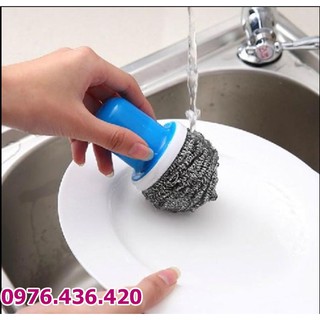 Cọ xoong tay cầm ngắn / Cọ xoong có tay cầm