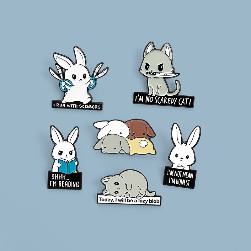 Ghim cài áo phong cách hoạt hình dễ thương