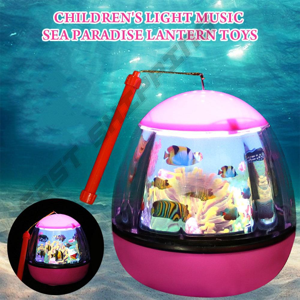【COD FAST SHIPPING】 Colorful Novelty Kids Flashing Lantern Creative Flash Sea Lantern
