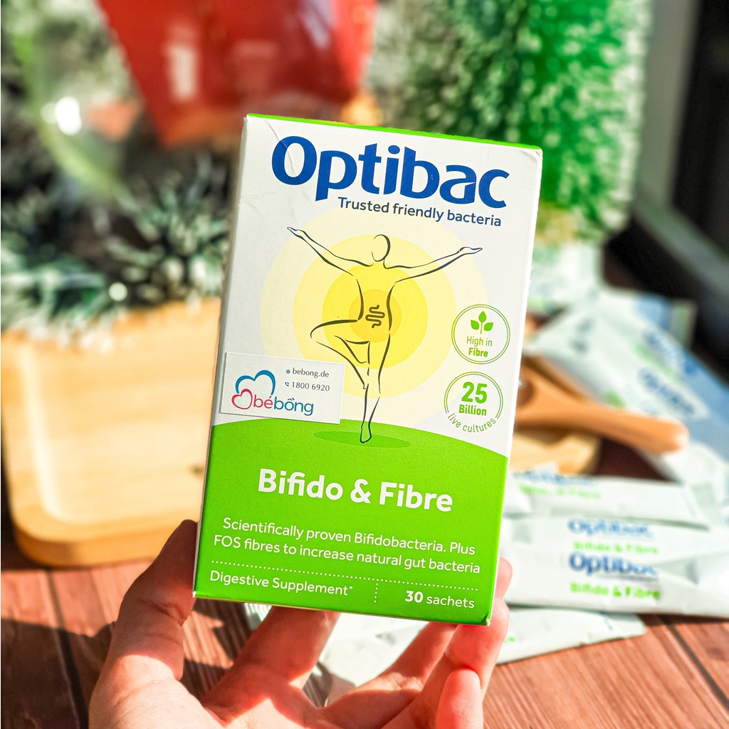 Men Optibac Probiotics xanh lá 30 gói - Anh