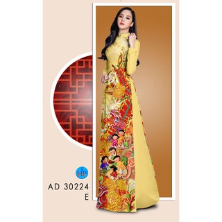 [HOT] Vải áo dài in 3D họa tiết hoa siêu xinh, chất lụa mềm, hình thật