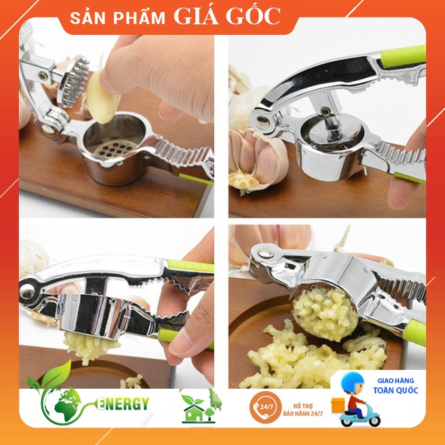 Dụng cụ ép tỏi, hành, ớt, gia vị… bằng Inox 304 sạch sẽ, tiện dụng
