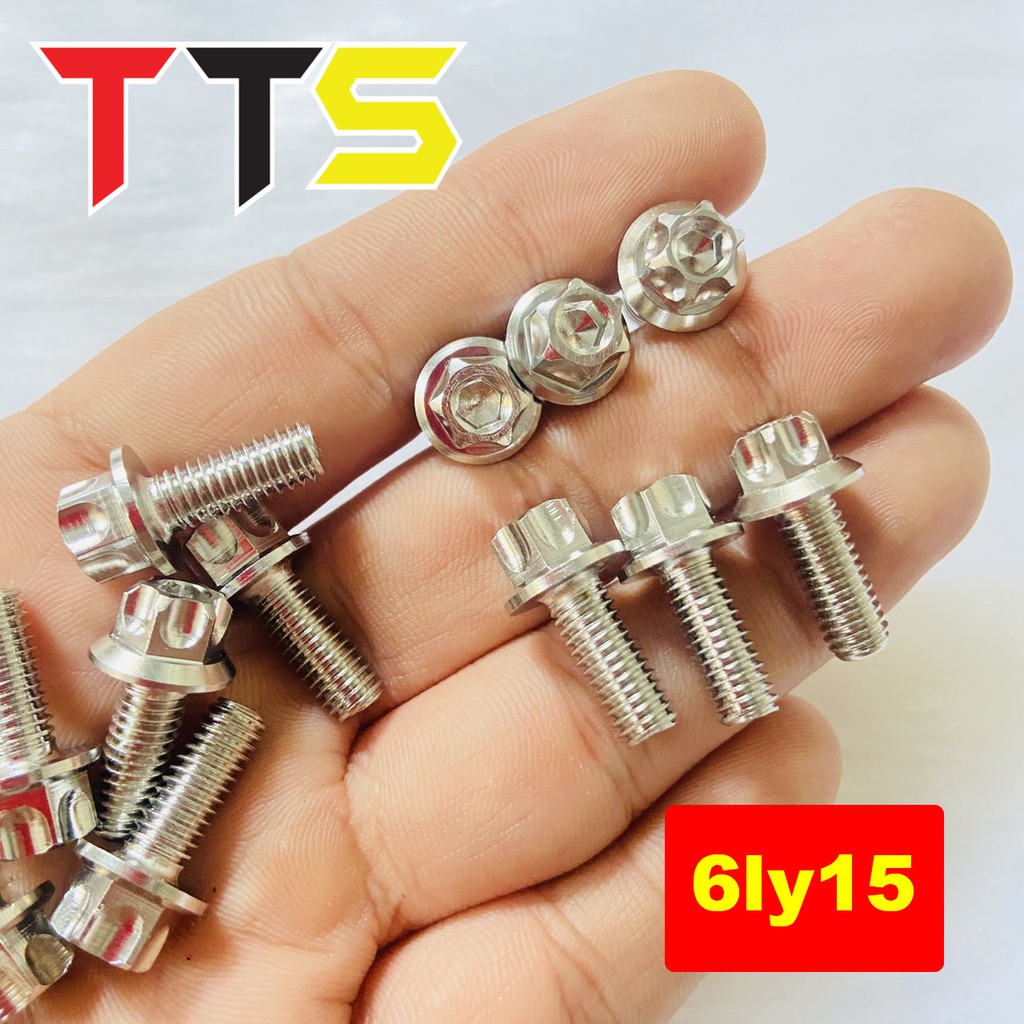 Ốc inox SALAYA THÁI trụ 6ly đầy đủ size sử dụng bắt dàn áo, lốc máy, ốp pô