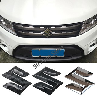 Sửa đổi ❥ ❈ ABS Lưới tản nhiệt phía trước ô tô Huy hiệu biểu tượng Nhãn dán phía sau tự động Decal thân xe cho Suzuki Swift SX4 Alto Vitara Alivio