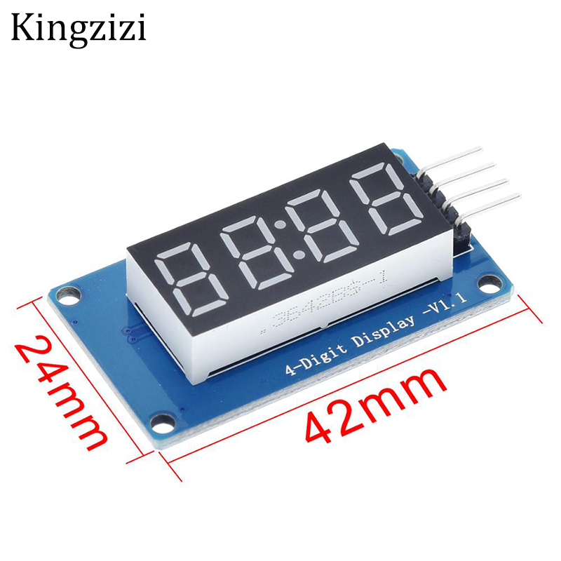 Mô đun hiển thị màn hình kỹ thuật số 4 Bit Tm1637 7 4 chữ số đèn LED