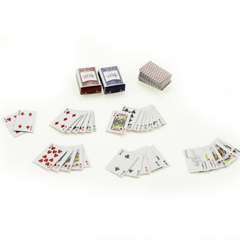 Bộ Bài Poker Cho Nhà Búp Bê 1: 6 / 1: 12