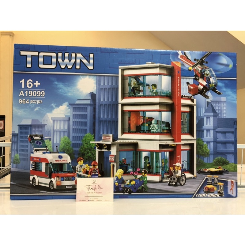 Đồ chơi lắp ráp A19099 19099 02113 Bệnh viện Thành phố - Xếp hình thông minh
