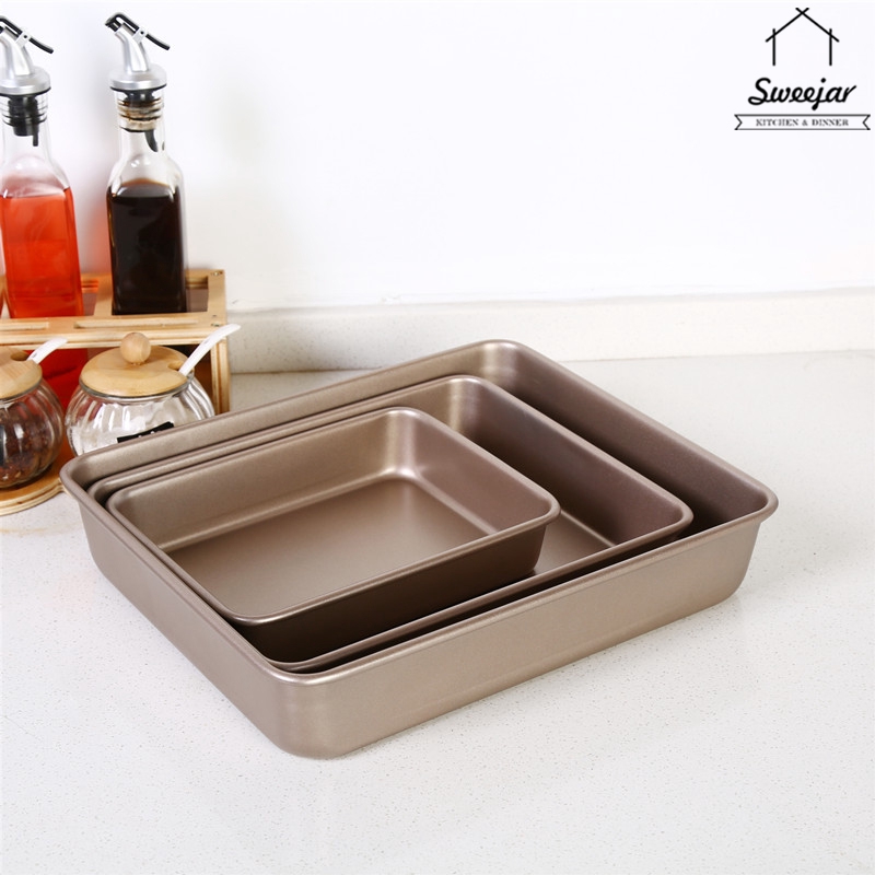 Khuôn nướng bánh mì SWEEJAR hình chữ nhật bằng thép carbon chống dính