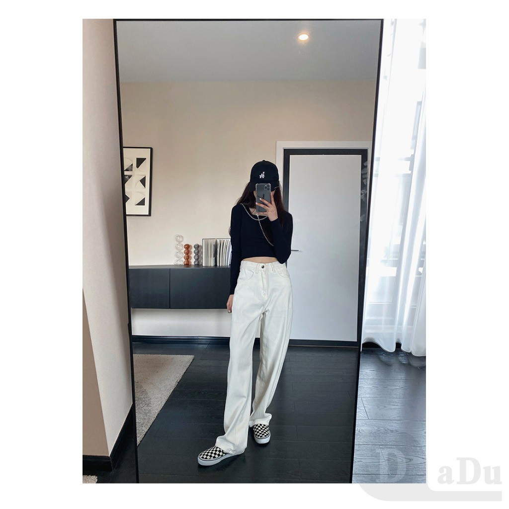 PALAZZO Quần Jeans Dài Ống Loe Thời Trang Dành Cho Nữ