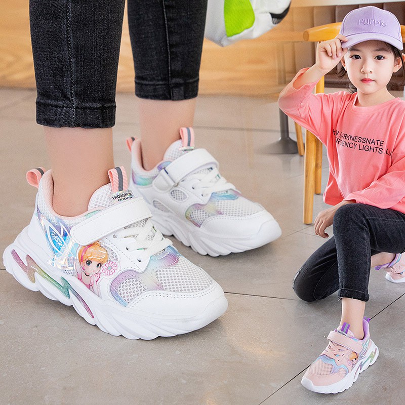 Giày Thể Thao Bé Gái Cao Cấp Hình Công Chúa  Size 26-37