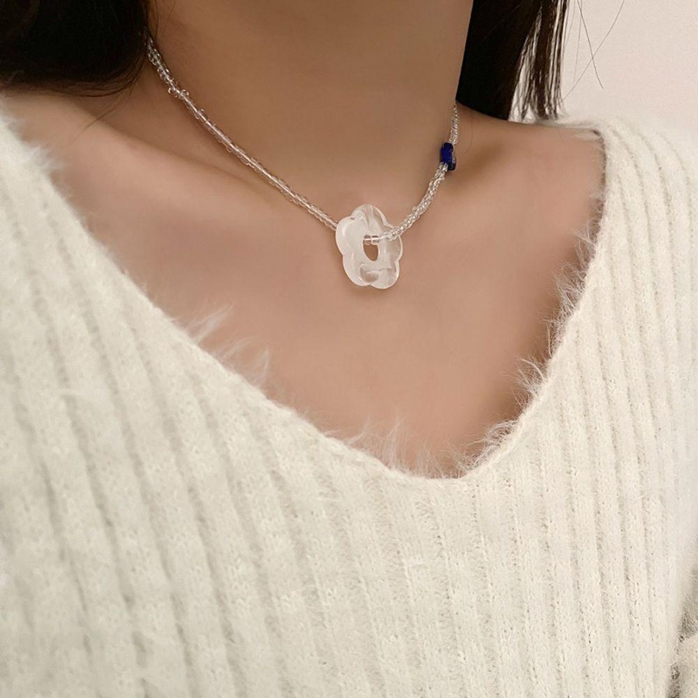 Vòng cổ Hạt Gạo Nhiều Màu Độc Đáo Phong Cách Hàn Quốc Cổ Điển Thời Trang Cho Nữ