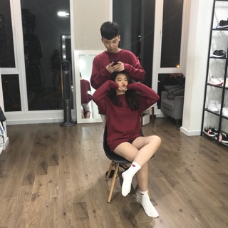 Nỉ trơn cổ tròn các màu