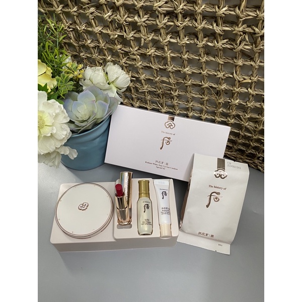 Set phấn whoo tone up