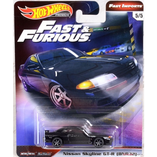 Xe mô hình Hot Wheels Premium Nissan Skyline GT-R (BNR32), Hiếm
