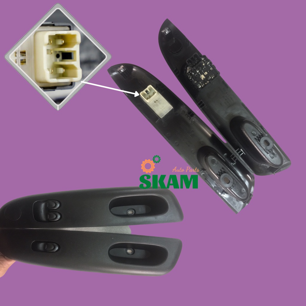 Công tắc nâng/ lên xuống kính trước DAEWOO MATIZ 2, mã sản phẩm: 96563826, 96563828