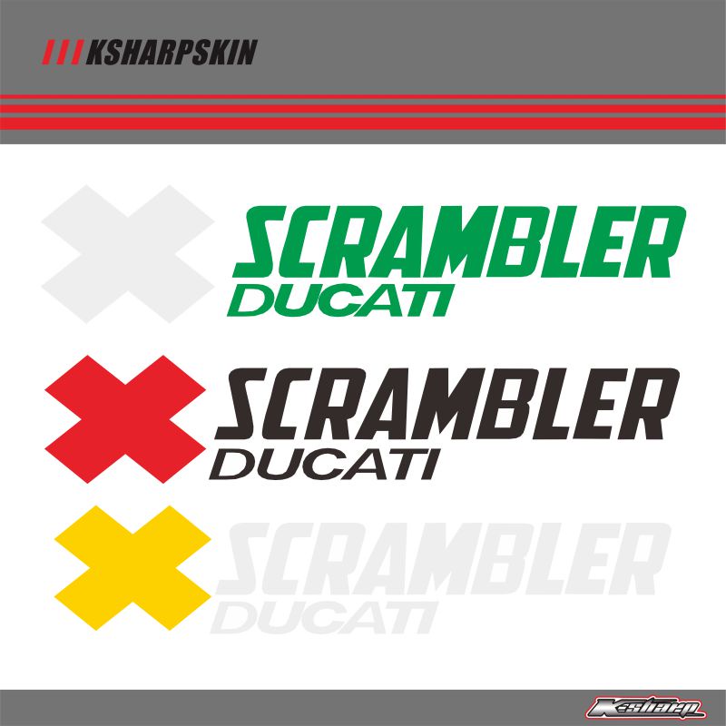 Nhãn dán logo phản quang Ducati Scrambler Ducati 800 400 1100 để gắn bình xăng