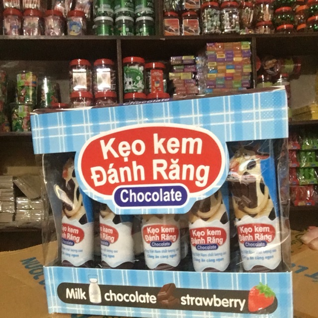 Kẹo kem đánh răng socola 1 hộp/20c