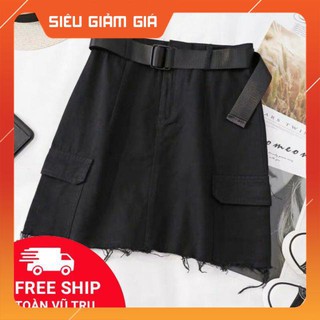 Chân Váy BASIC SKIRT kèm belt (Ảnh thật)