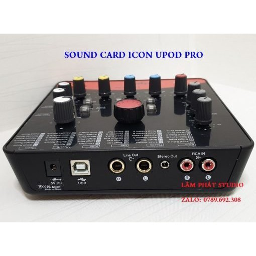 Bộ Sound Card Icon Upod Pro - Micro Takstar PC K850 Chính Hãng Có Tem, Mã Vạch - Chân Mic Đứng - Phụ Kiện Xịn