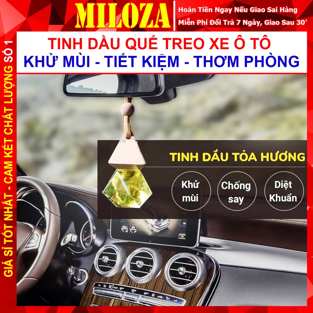 [MILOZA] Tinh Dầu Mộc Nhiên Nguyên Chất Có Kiểm Định - Tinh Dầu Thơm Xe Hơi, Treo Xe, Dùng Cho Máy Xông Gia Đình