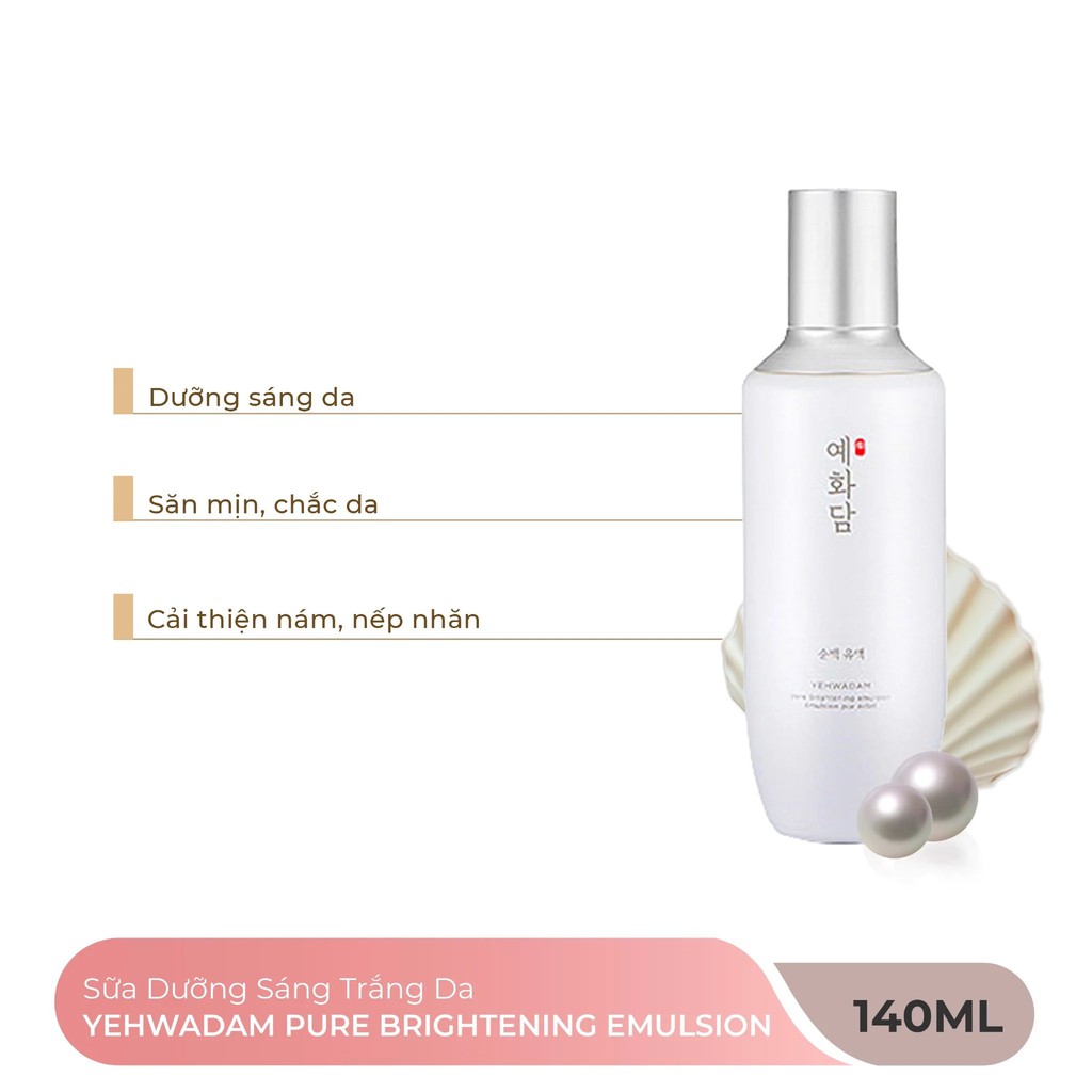 Sữa dưỡng trắng da The Face Shop Yehwadam Pure Brightening Emulsion 140ml